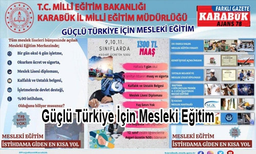 Güçlü Türkiye İçin Mesleki Eğitim
